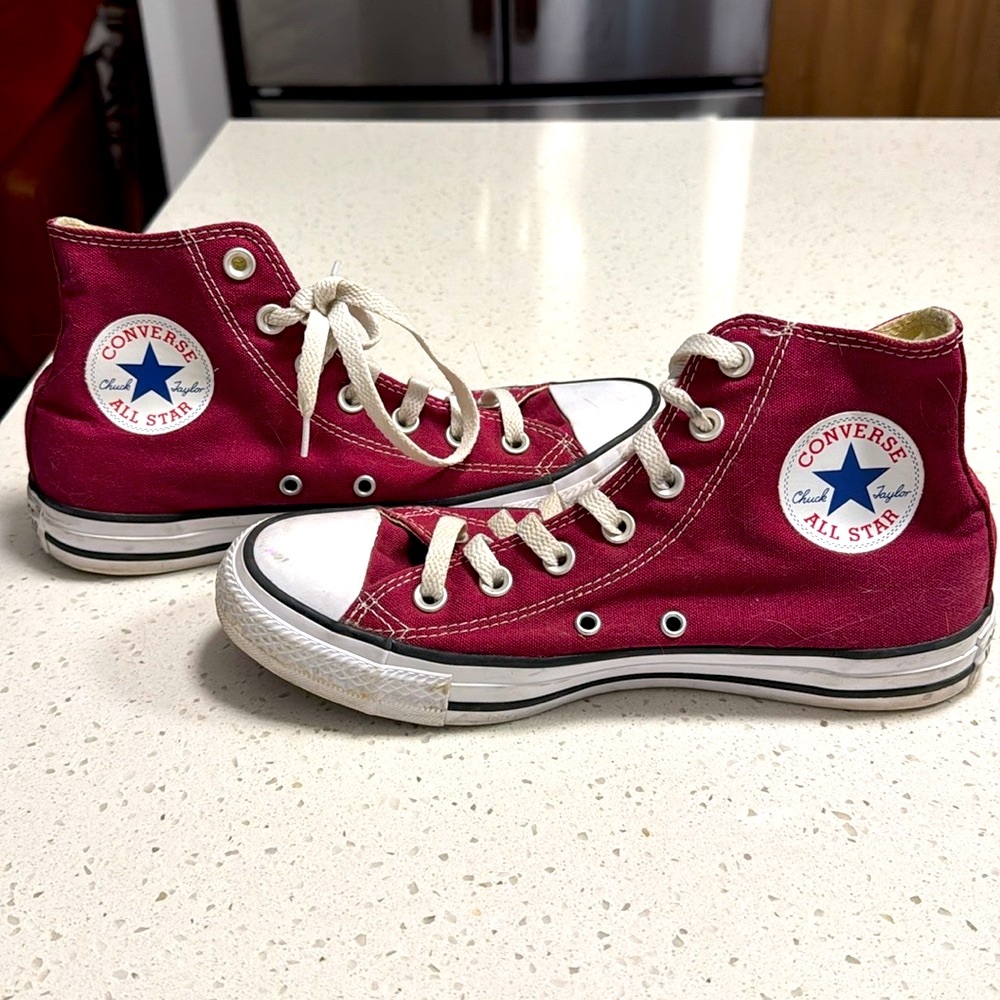 Burgundy Converse